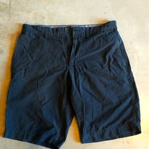 Banana Republic flat front shorts blue stripe size 29